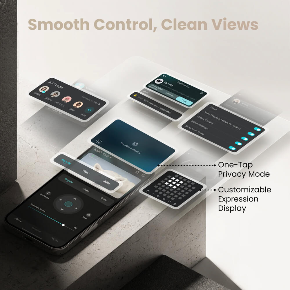 กล้องวงจรปิดหุ่นยนต์ ENABOT EBO AIR 2 สีขาว